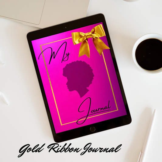 Gold Ribbon Journal (PDF Downloadable Digital Journal)